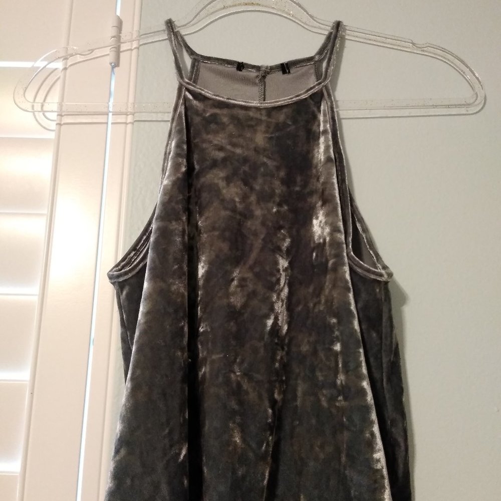 Velvet halter top